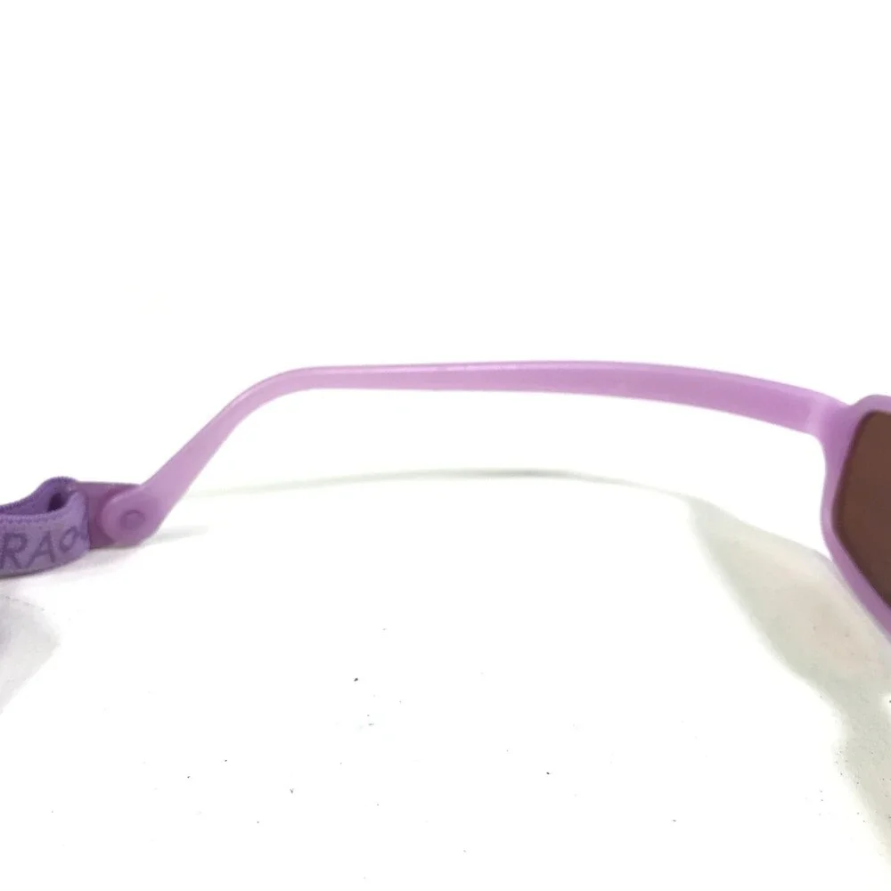 Miraflex Sunglasses NEW BABY 2 Purple Rectangular Frames with Brown Lenses 42-14
